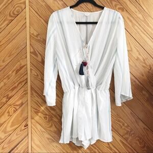 Surf Gypsy Striped Tassel Romper